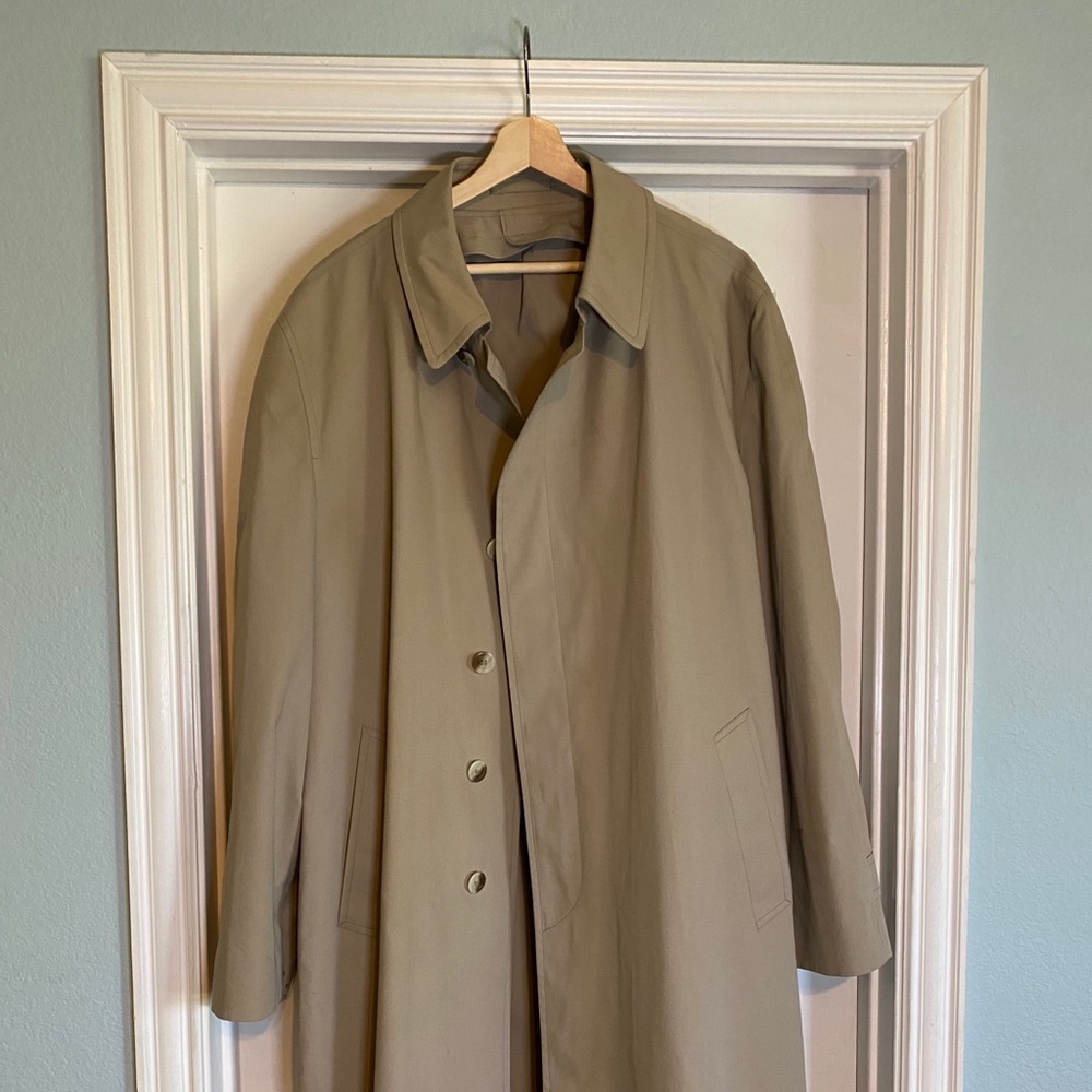 London Fog Tan Trench Coat Jacket